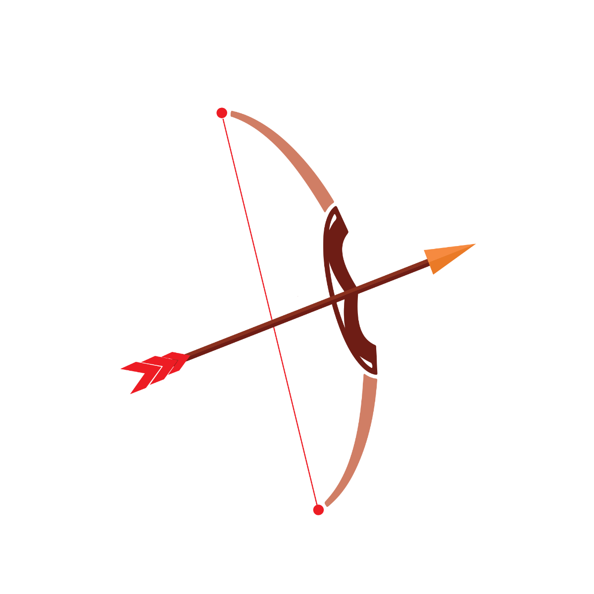 Free bow arrow
