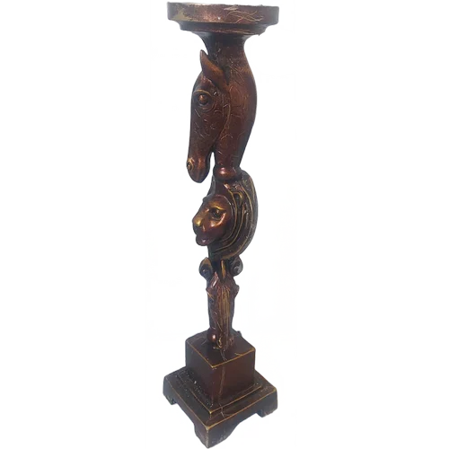 Arble resin candle stands
