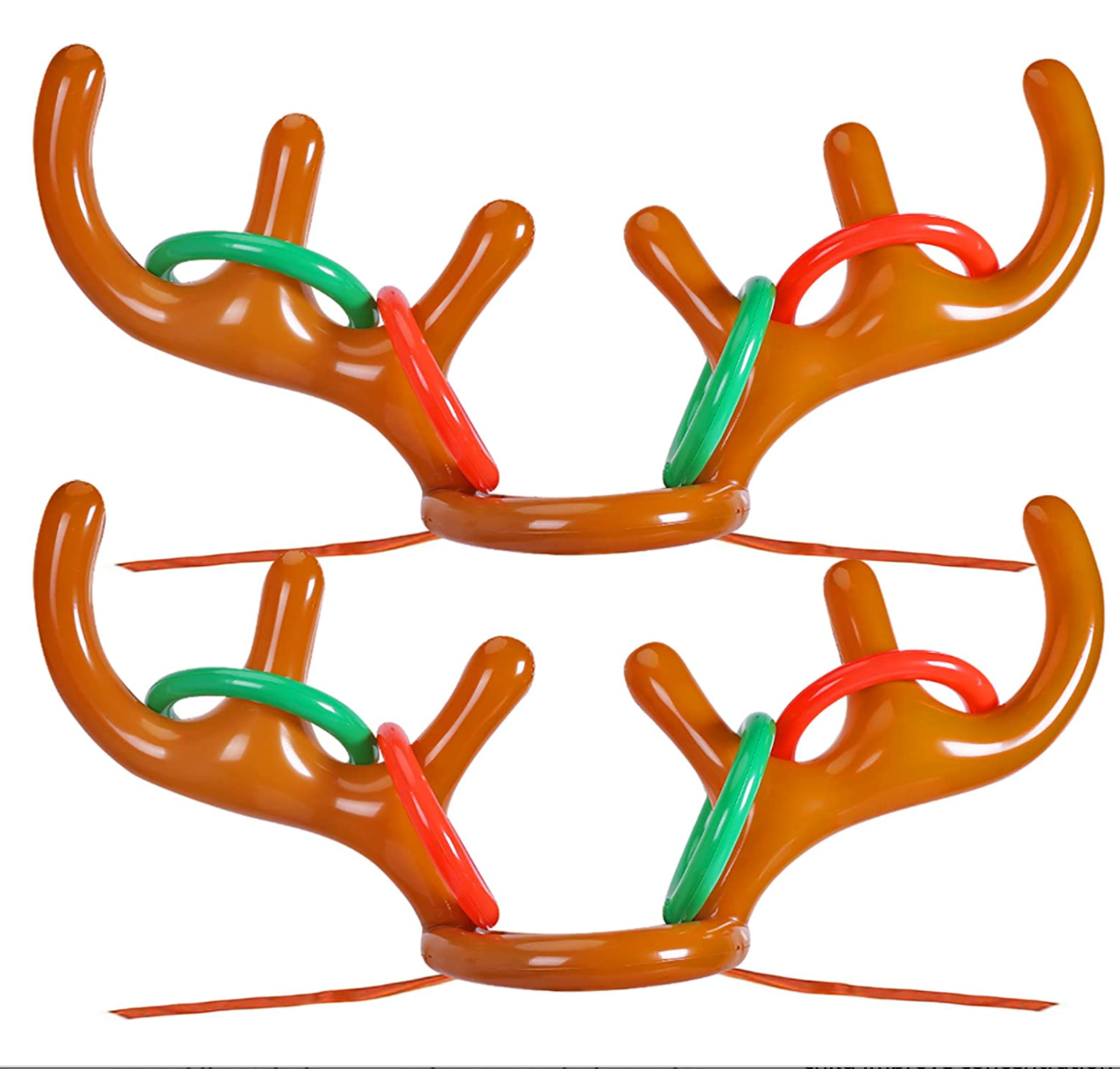 Inflatable reindeer ring toss game â