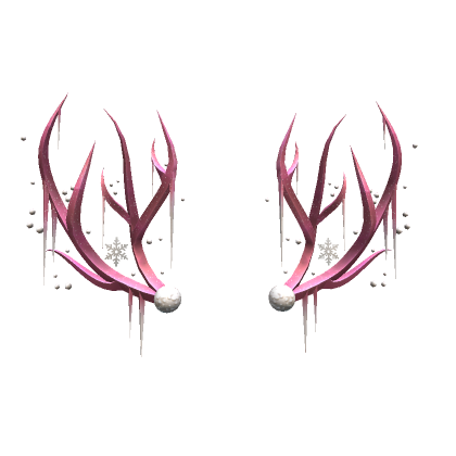 Snowy antlers