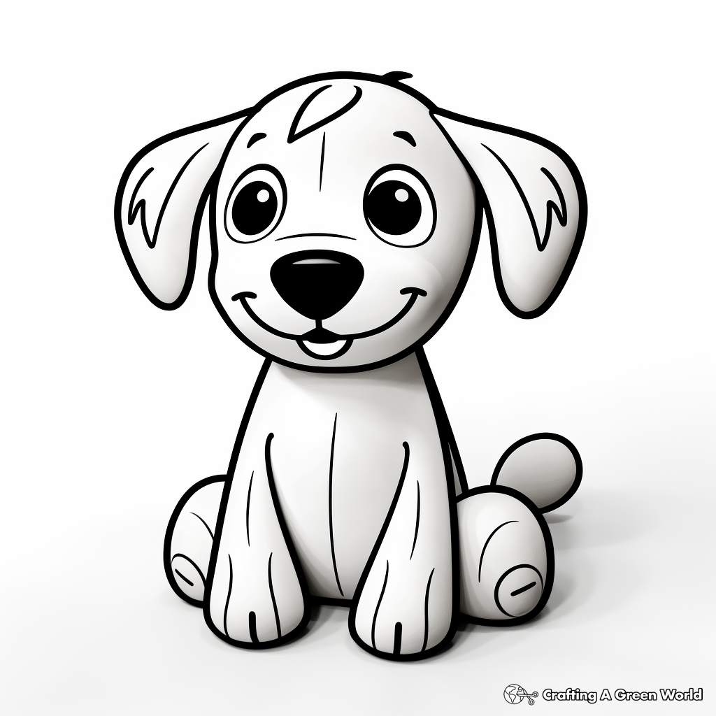 Dog toy coloring pages