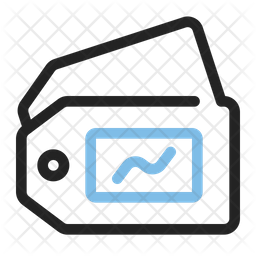 Mercial tag icon dual tone icons