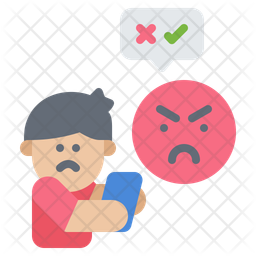 Afraid man icons