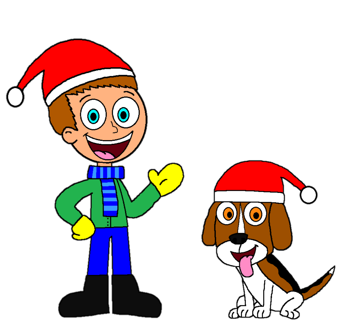 Monchelito y calvin felices por la navidad by luissandoval on