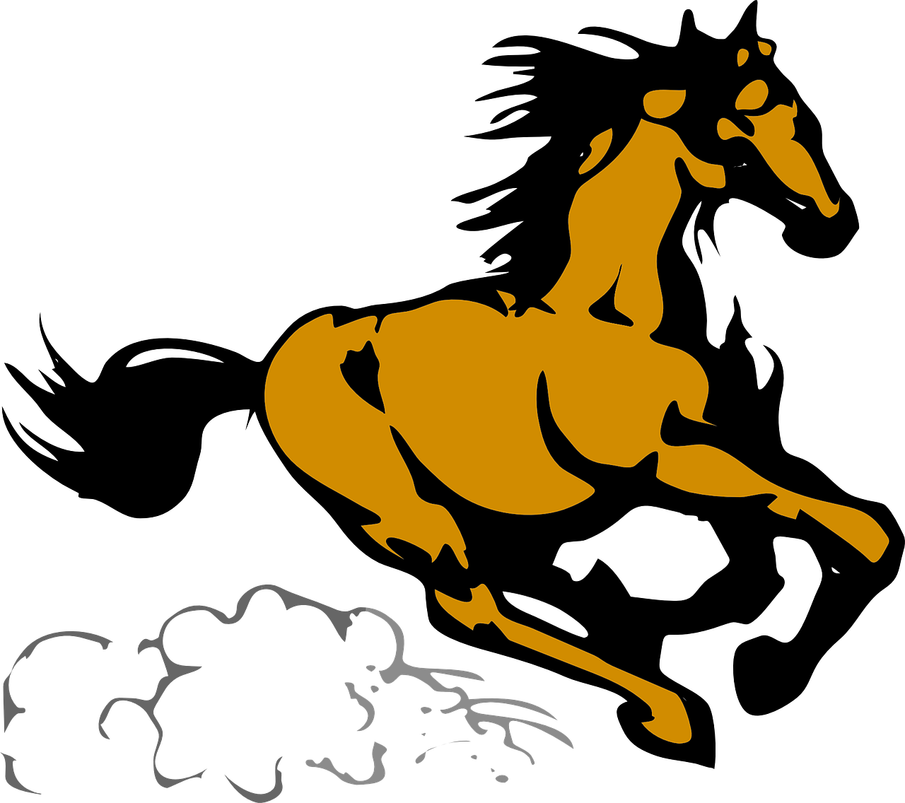 Kostenlose stute pferd illustrationen
