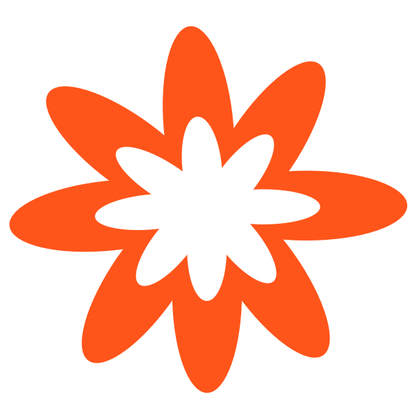 Burst flower vector illustration free svg