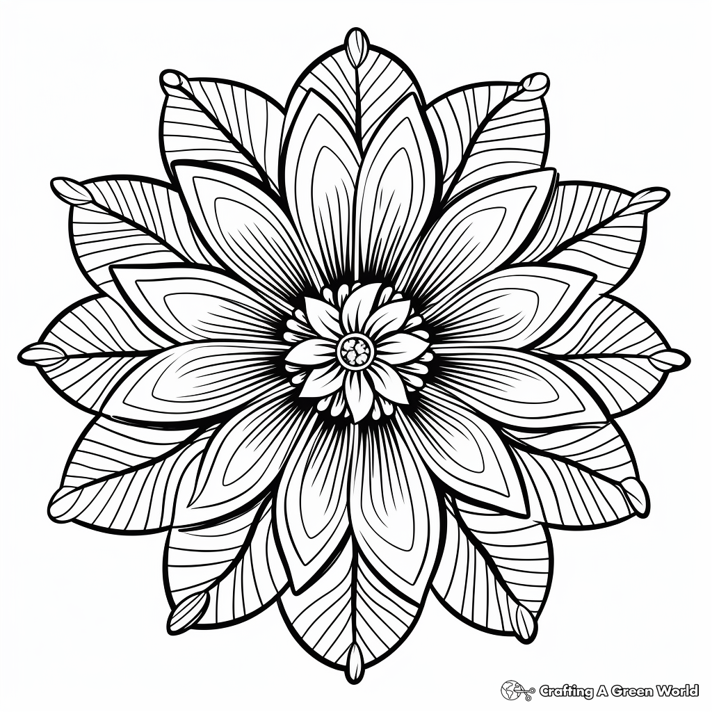 Summer mandala coloring pages