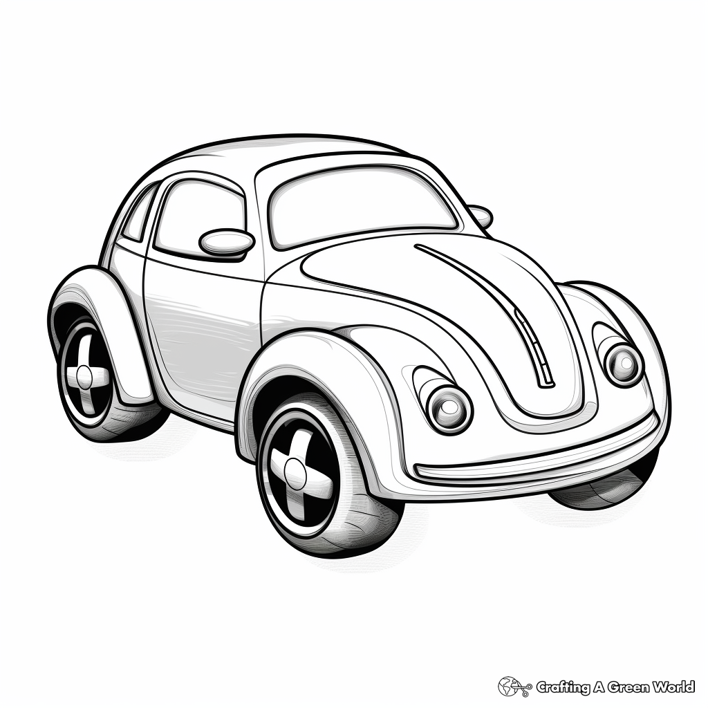 C is for car coloring pages
