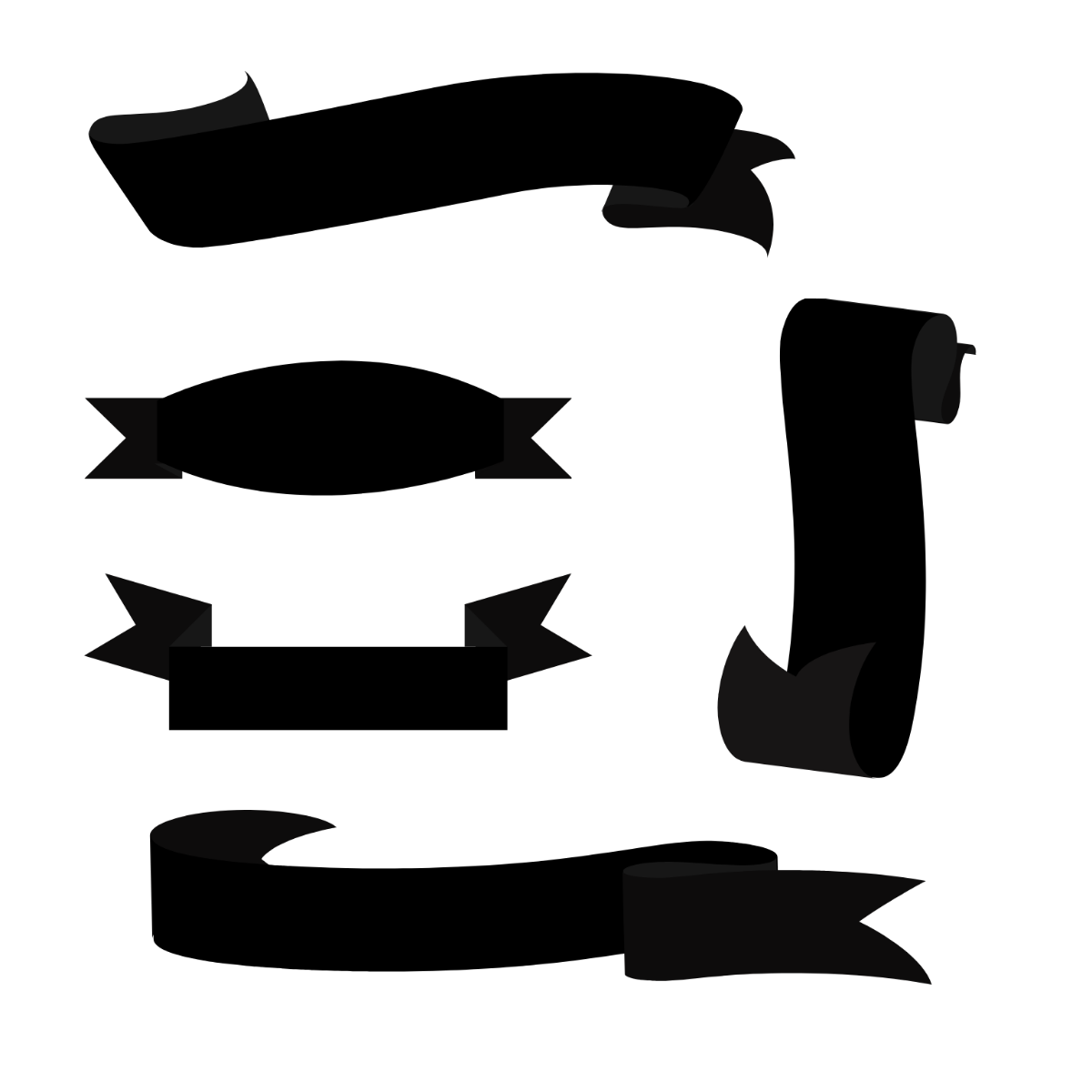 Free black banner