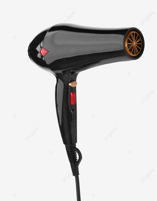 Hair dryer isolated white girl spa blow png transparent image and clipart for free download
