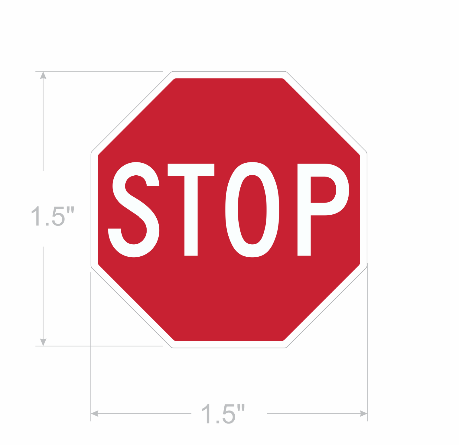 Stop sign stickers decals octagon shape outdoor durable