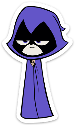 Teen titans go raven sticker