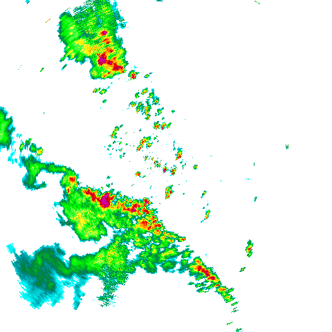 Rain areas km range