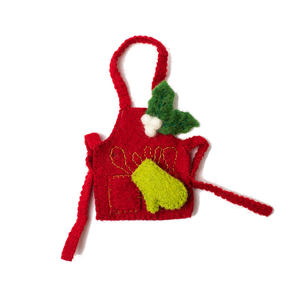 Felt kitchen apron ornament â pottery