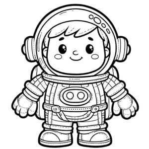 Dibujos de astronautas para colorear