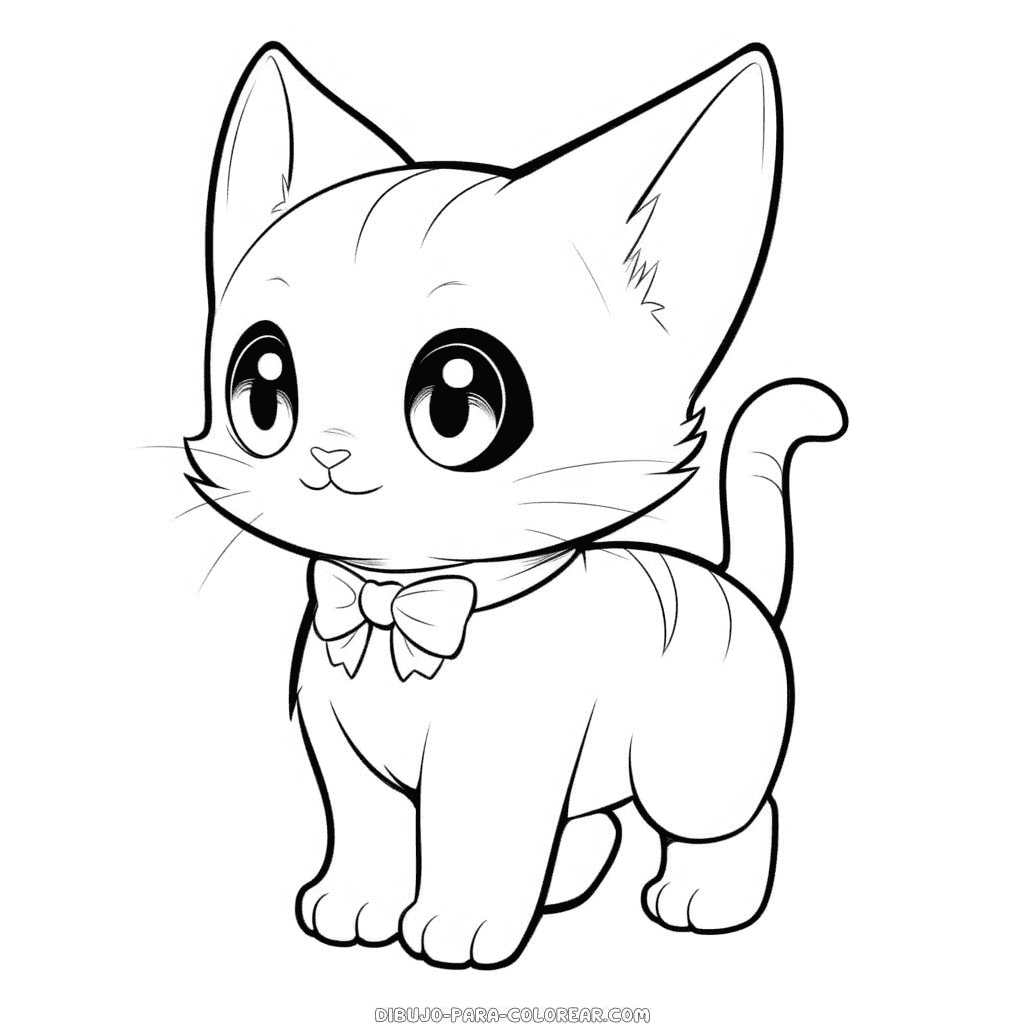 Dibujo de gato bebã para colorear dibujo para colorear