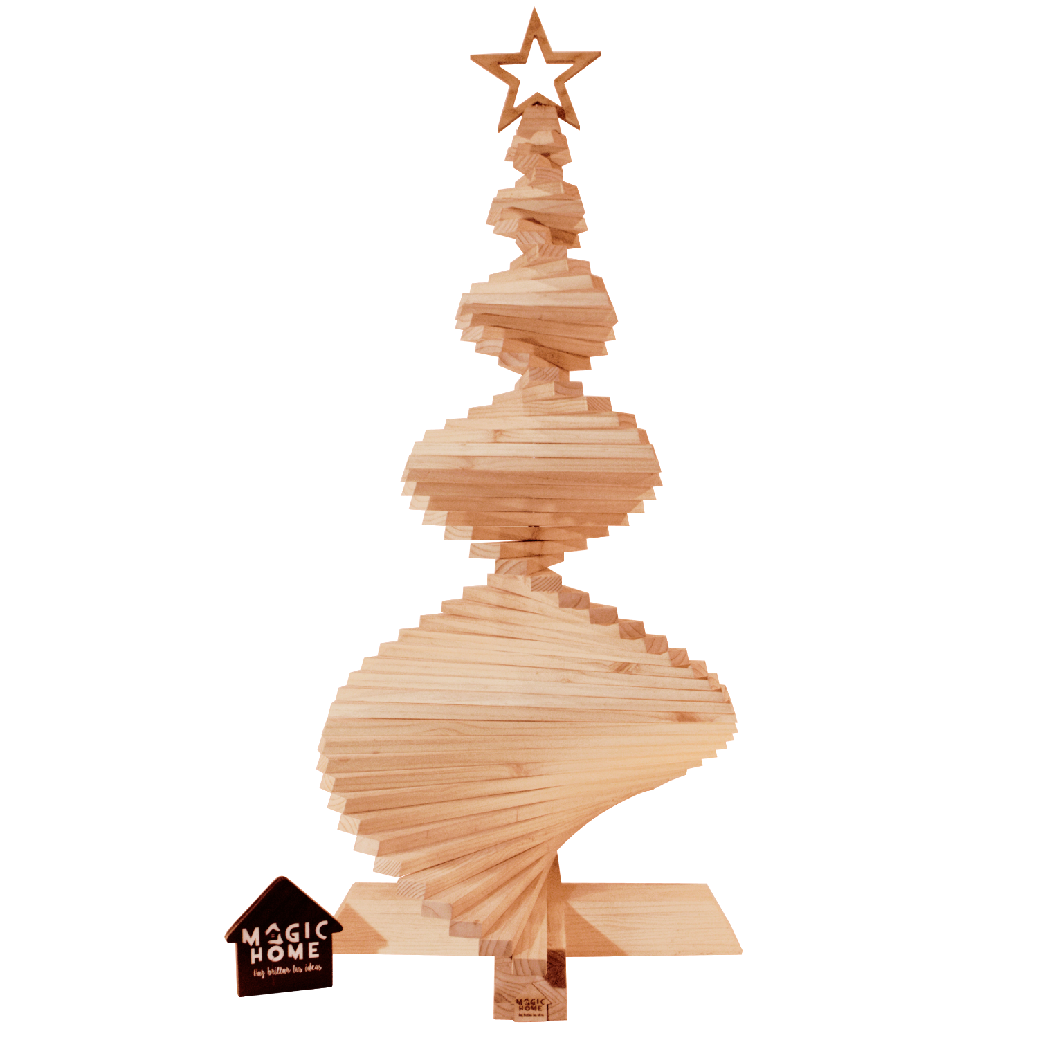 Arbol navidad de madera pinea cms de alto