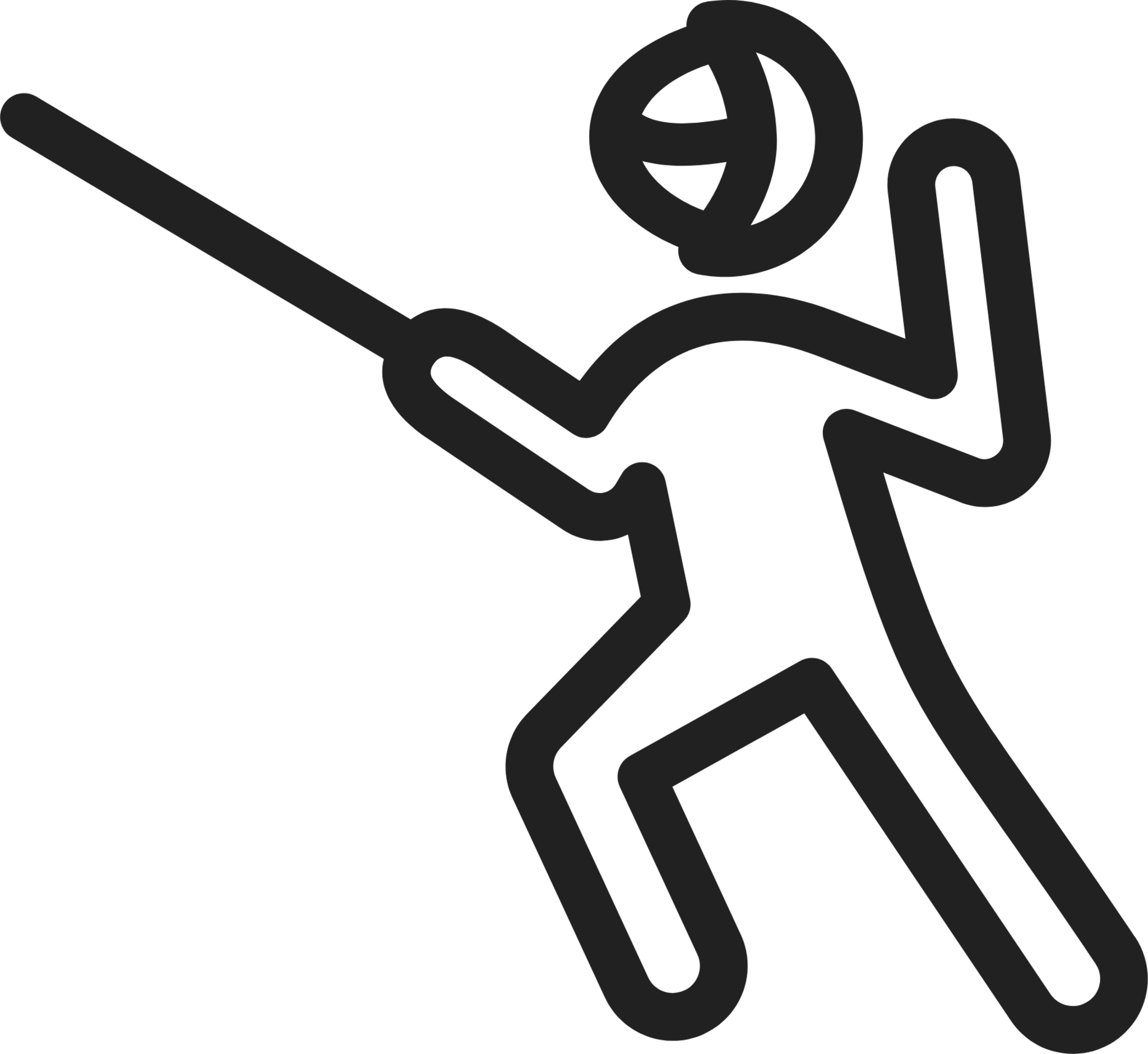 Sword fighting icon