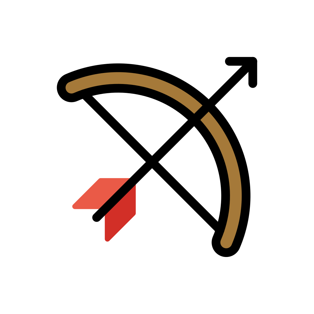 Ð arco e flecha emoji