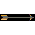Ornamental bow and arrow free svg