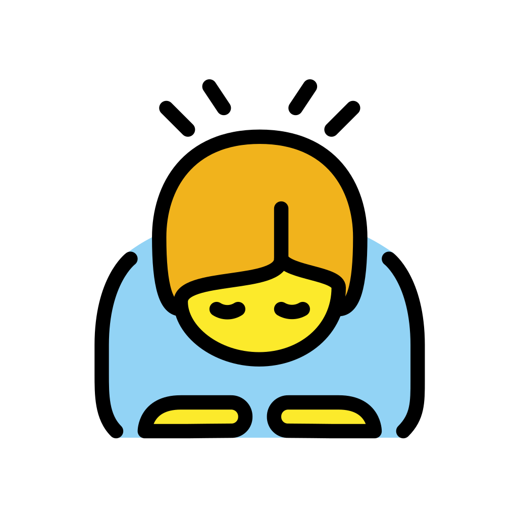Ð person bowing emoji sorry emoji apology emoji