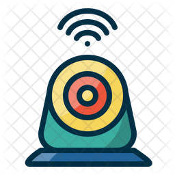 Iot networking colored outline icons