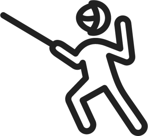 Sword fighting icon
