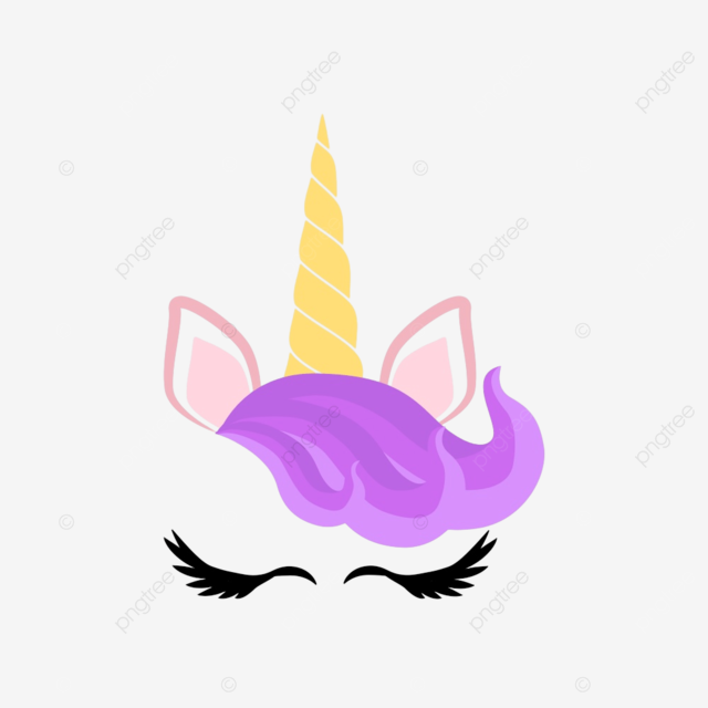 Fabuloso unicornio lindo con cuerno dorado dorado y ojos cerrados png ptaãas fantasãa con png y vector para dcargar gratis