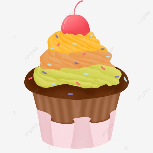 Cupcakes coloridos png bolos de copo sobremesa doce imagem png e psd para download gratuito