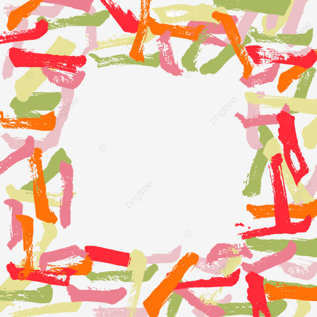 Marco vectorial con png dibujos trazos de color de pincel abstracto sobre fondo blanco artãstico sucio png y vector para dcargar gratis