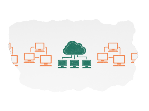Conceptualizando la tecnologãa de la nube fondo de papel rasgado con nube png dibujos apoyo conectar medios de unicaciãn png imagen para dcarga gratuita