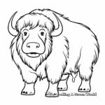 Musk ox coloring pages
