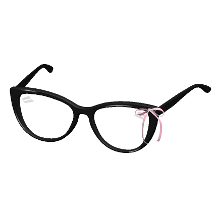 Kawaii ribbon cat eye glasses roblox item