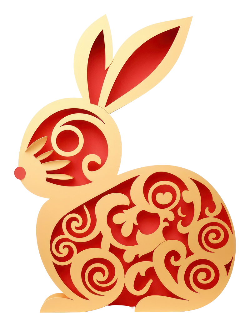 Chinese red rabbit png images free photos png stickers wallpapers backgrounds