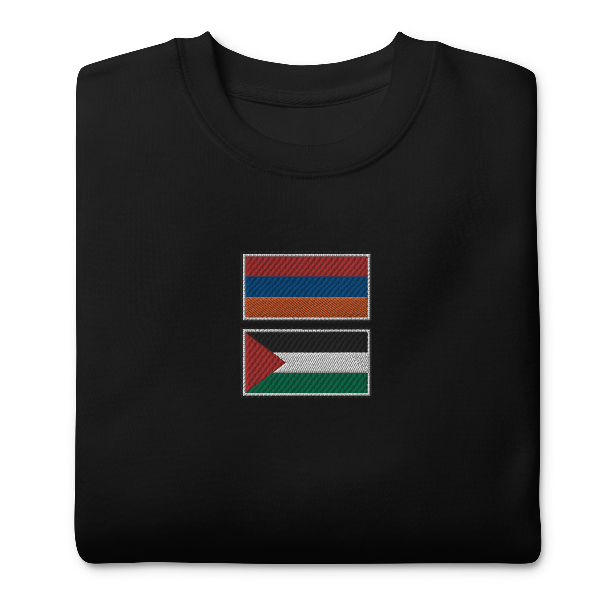 Armenia x palestine embroidered unisex sweatshirt â muslim breakfast club
