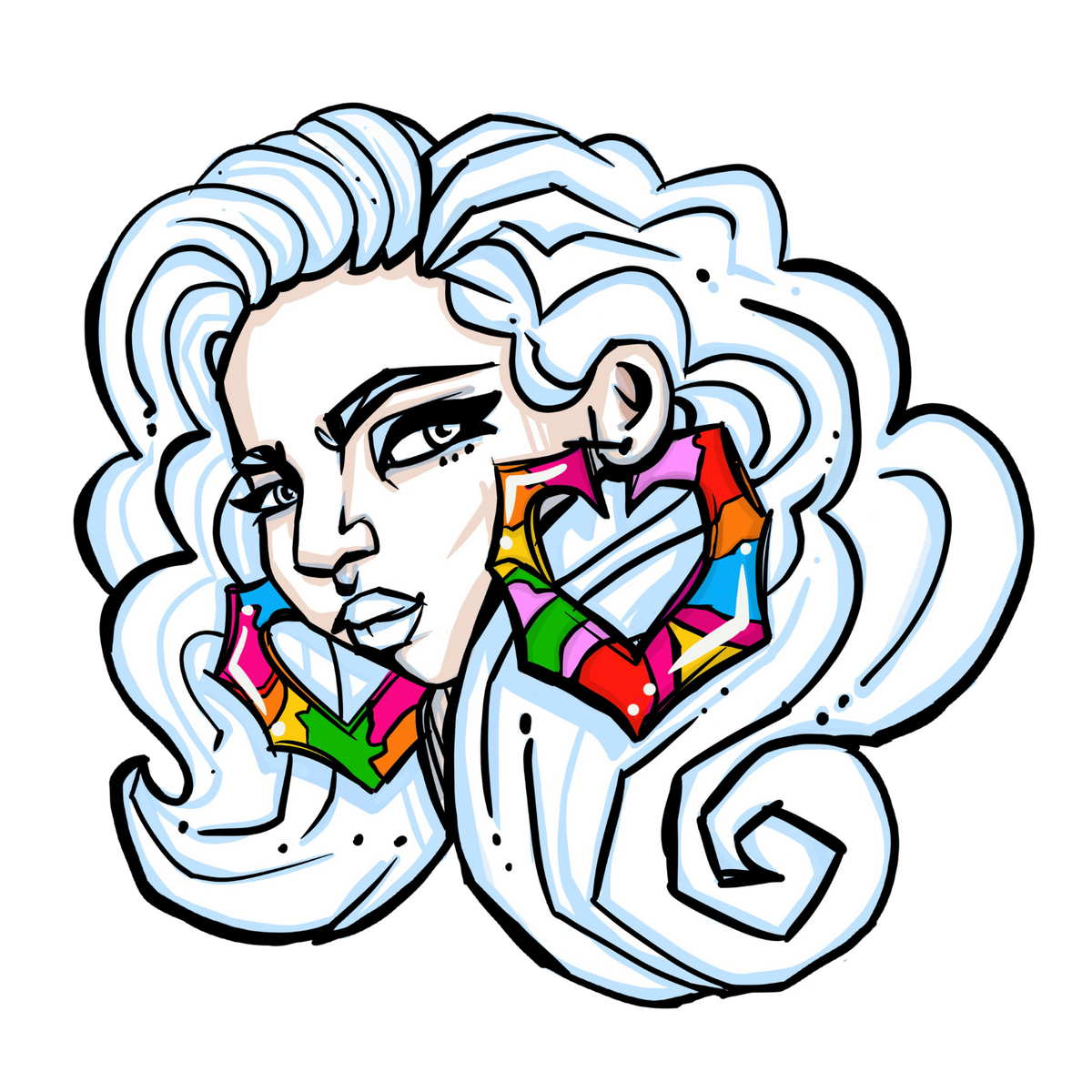 Floral fabric wrapped hoop earrings â define your movement