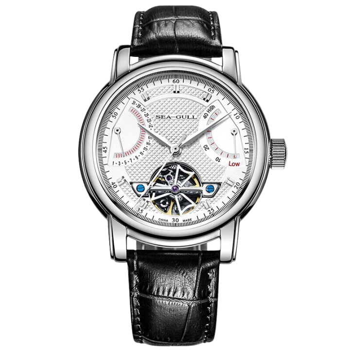 Flywheel calendar automatic watch mm seagull watch official