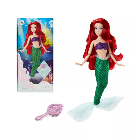 Disney store disney ariel classic doll in ariel the little mermaid disney princess dolls the little mermaid