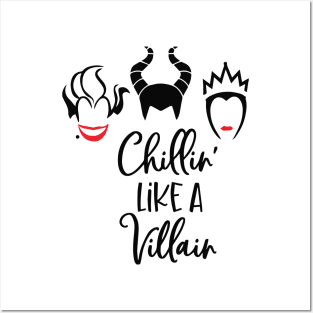 Chillin like a villain posters and art prints for sale