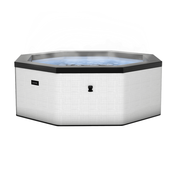 O person pebble white foam hot tub wave spas