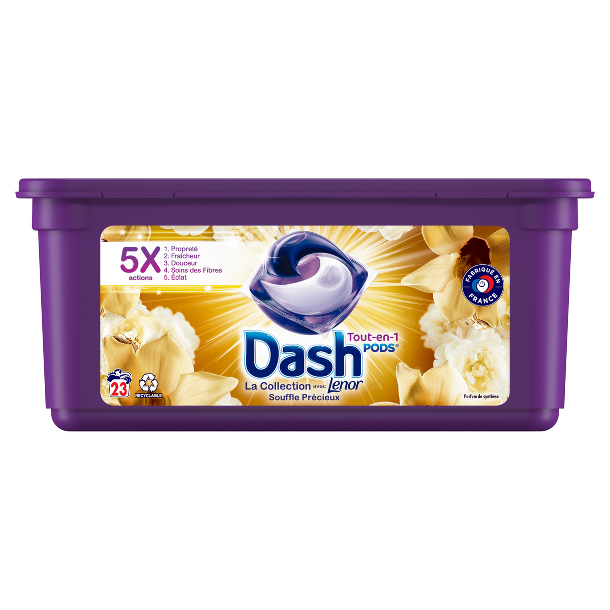 Dash lenor pods lessive capsules tout en souffle prãcieux capsules pas cher
