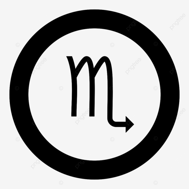 Zodiac symbol clipart transparent png hd scorpion symbol zodiac icon black color in round circle vector illustration astrology classical symbol png image for free download