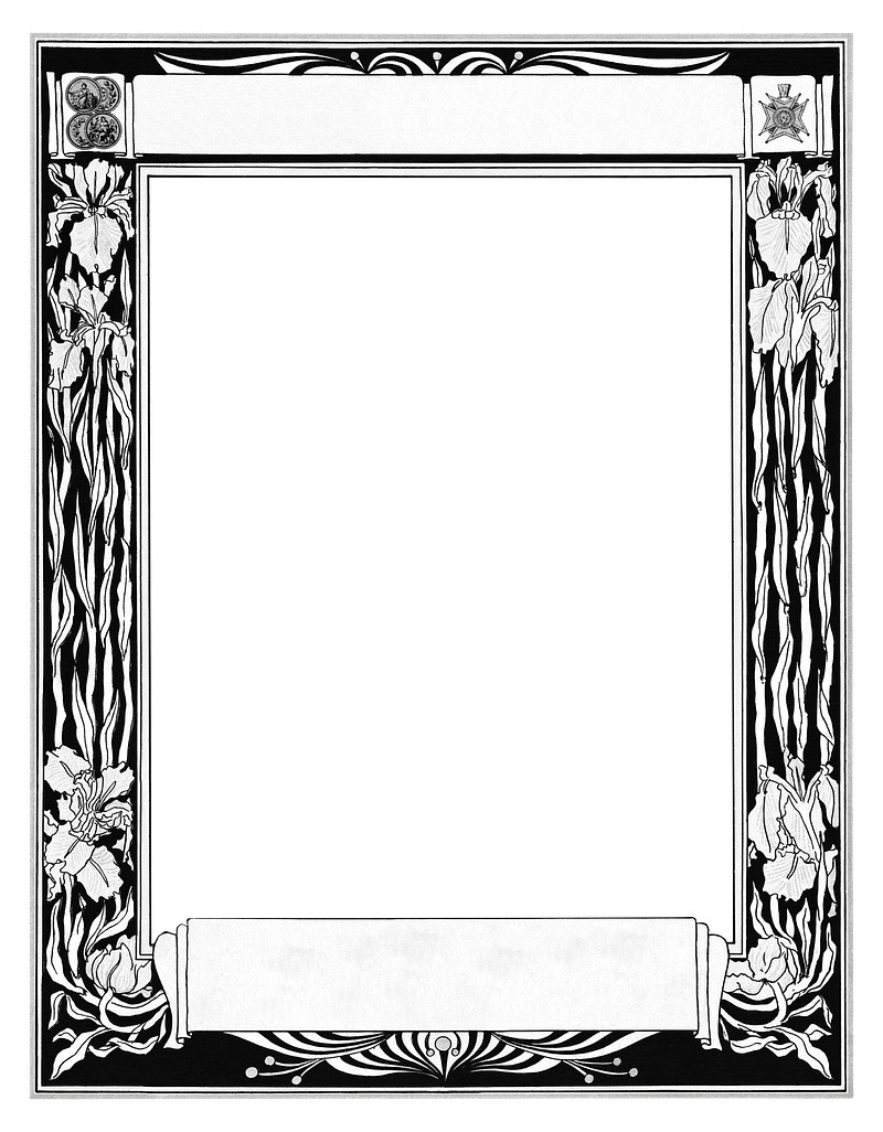 Flower frame designs free vector graphics clip art psd png frames background images