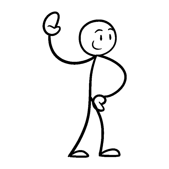 Easy stick figures in different poses