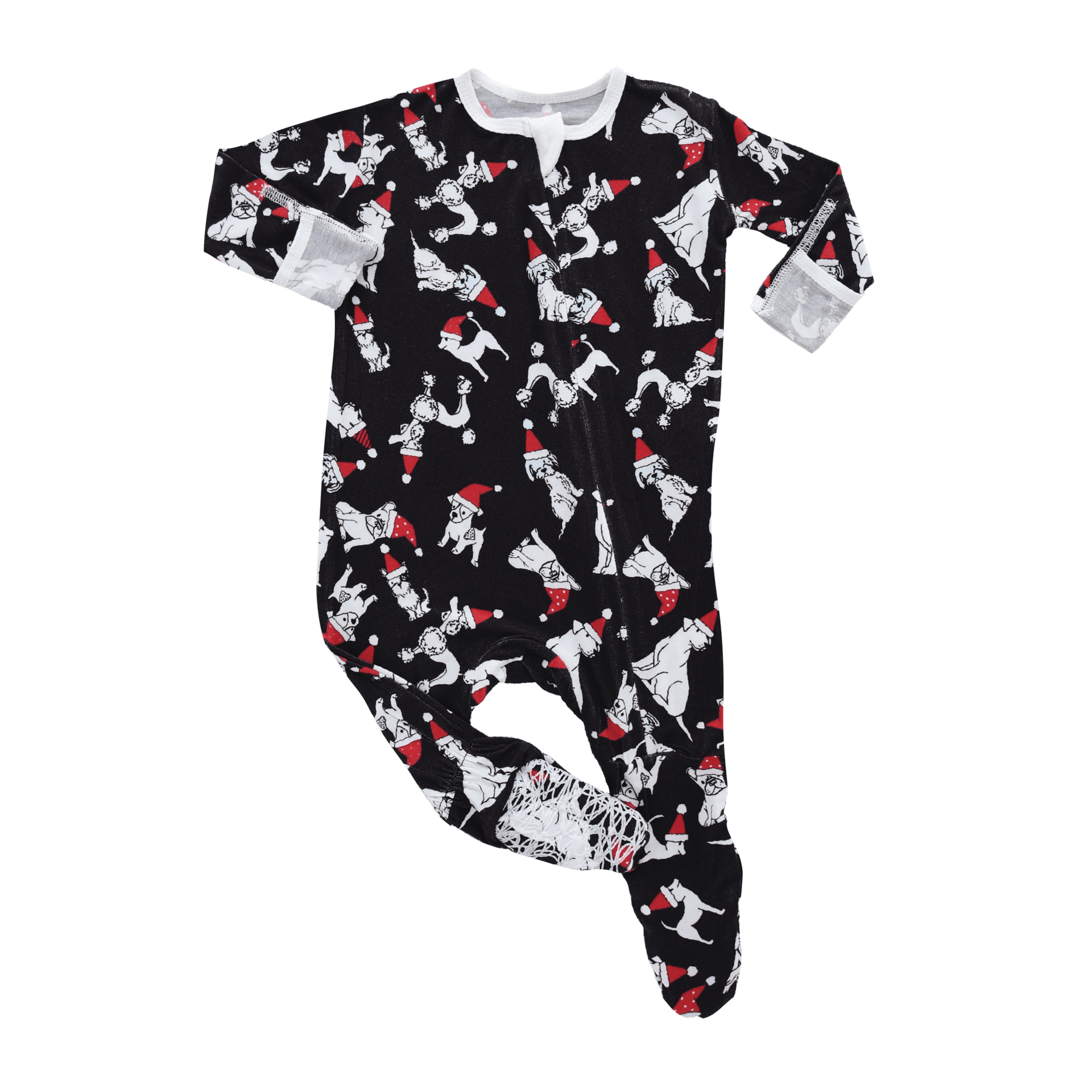 Santa paws bamboo footed sleeper