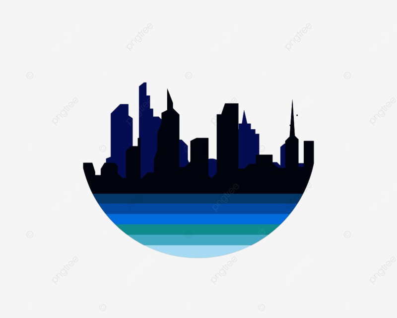 Ilustraciãn de paisaje de vector de horizonte de ciudad moderna png lãnea inmuebl manhattan png y vector para dcargar gratis