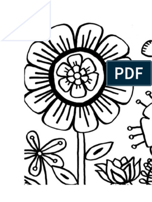 Bunga mewarnai pdf
