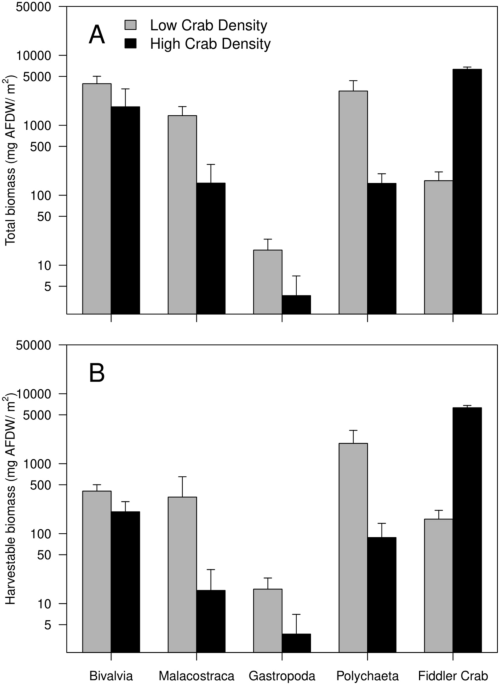 Position and abundance of shorebird and macroinvertebrate munities differ according to densities of burrowing fiddler crabs in tropical intertidal flats hydrobiologia