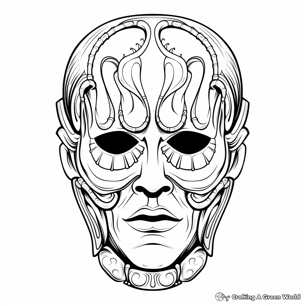 Masquerade coloring pages