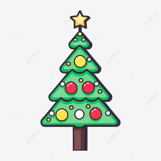 Ilustraãão em vetor colorido ãrvore de natal png ãrvore de natal vetor de ãrvore de natal natal transparente png imagem para download gratuito